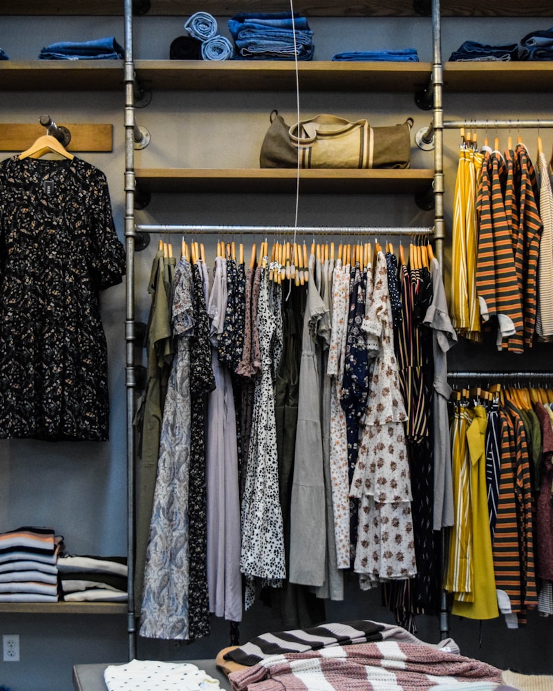 Detail d'une collection de mode haut de gamme